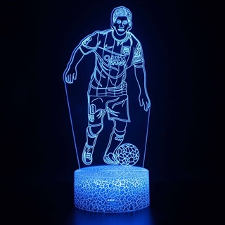Messi 3D-lampe med fjernbetjening - dæmpbar